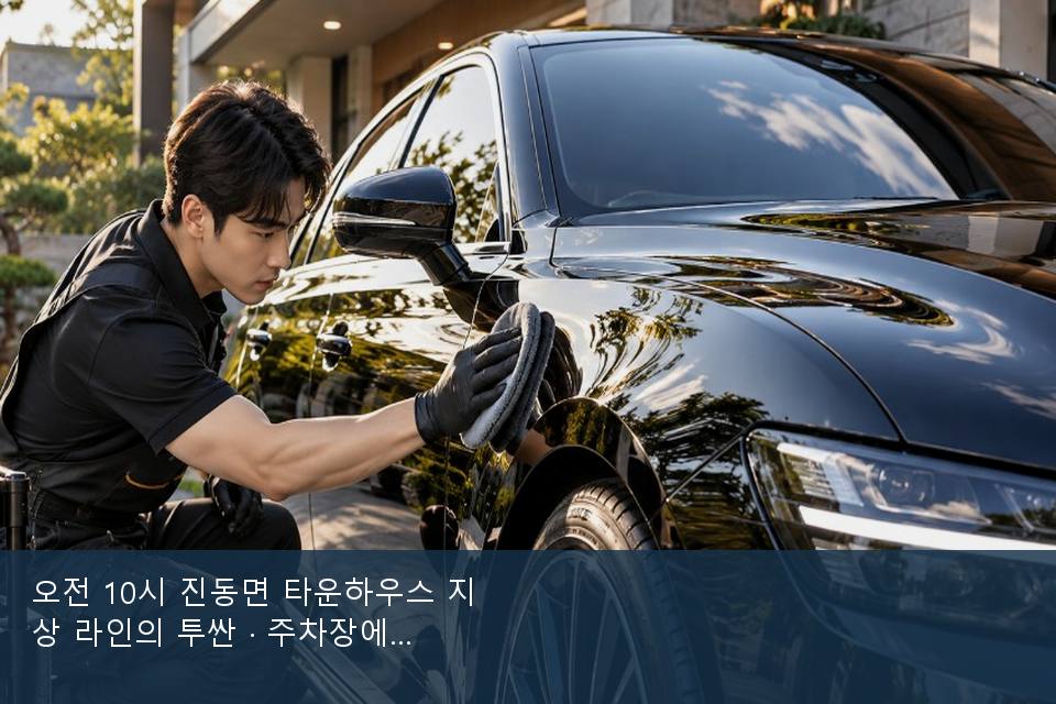 오전 10시 진동면 타운하우스 지상 라인의 투싼 · 주차장에서 부른 날